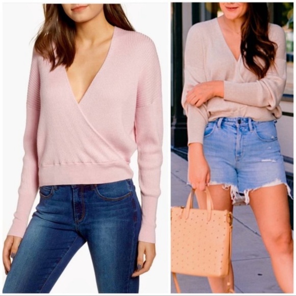 Leith Ribbed Wrap Sweater - Picture 6 of 6